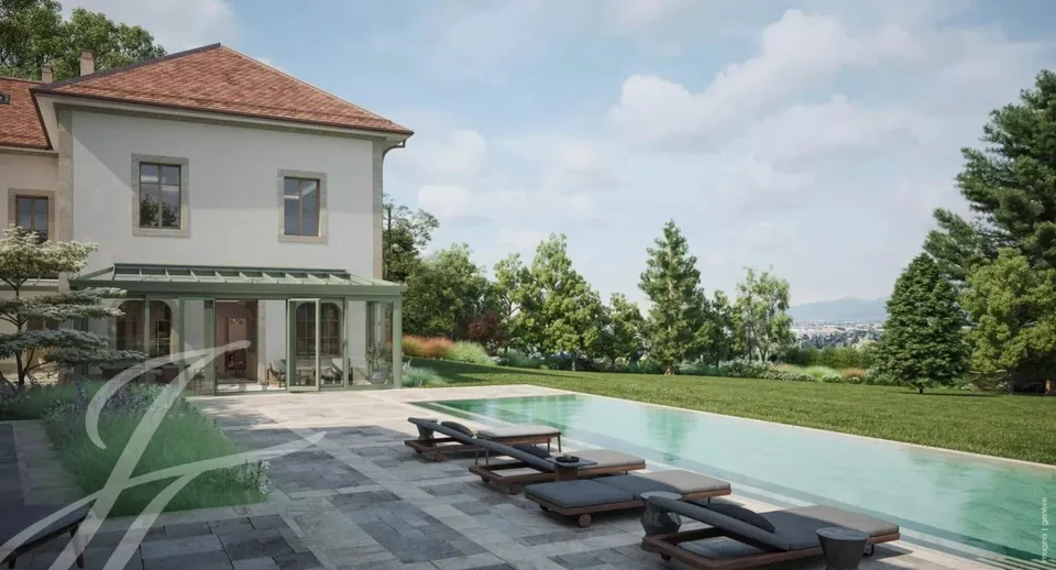 The elegance of an exceptional estate in the heart of the Geneva countryside