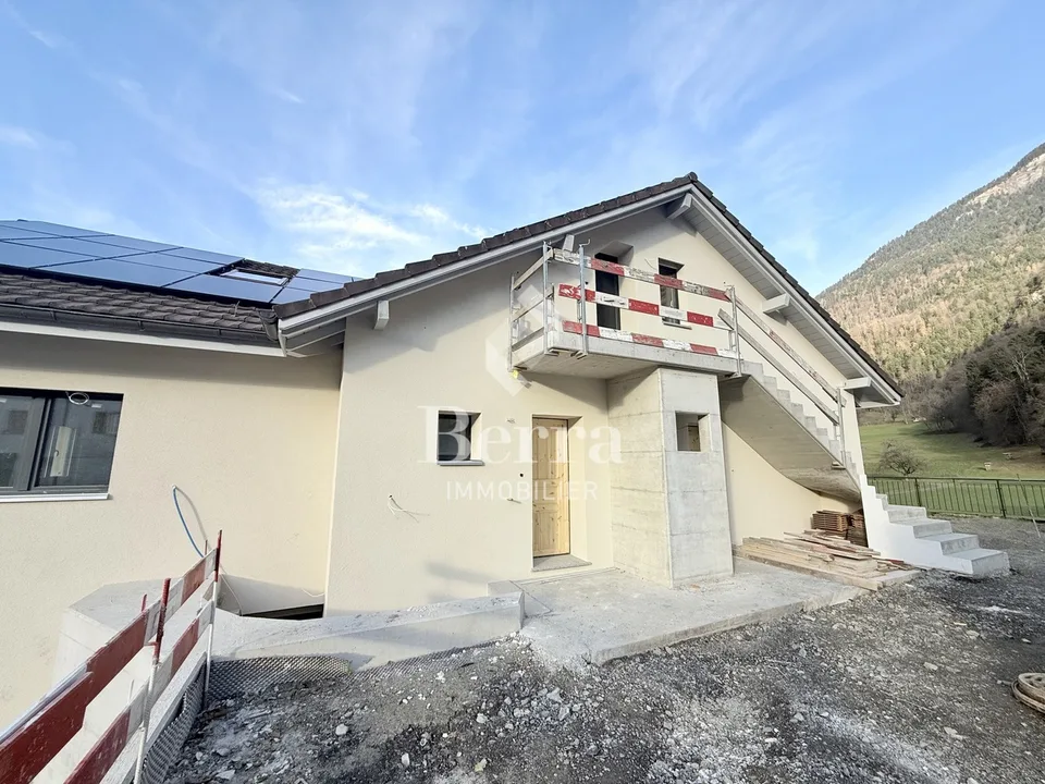 Attic apartment in Châtel-sur-Bex, delivered with private vegetable garden