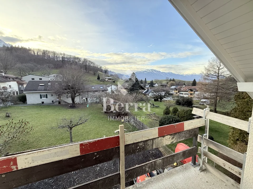 Attic apartment in Châtel-sur-Bex, delivered with private vegetable garden