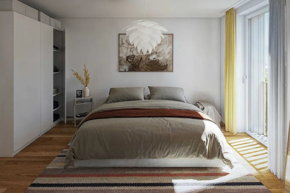 Leben Sie Raum und Serenität: 4,5 Zimmer mit Balkon