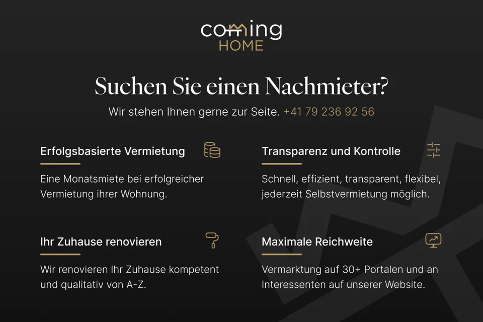 Wyssachen - Vollmöblierte 2-Zimmer-Wohnung in ruhiger Naturlage, einfach einziehen