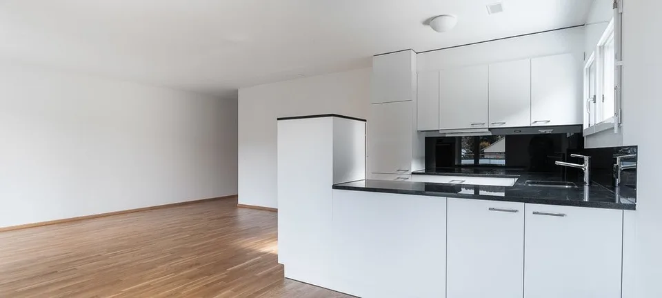 Modern apartment with a green view