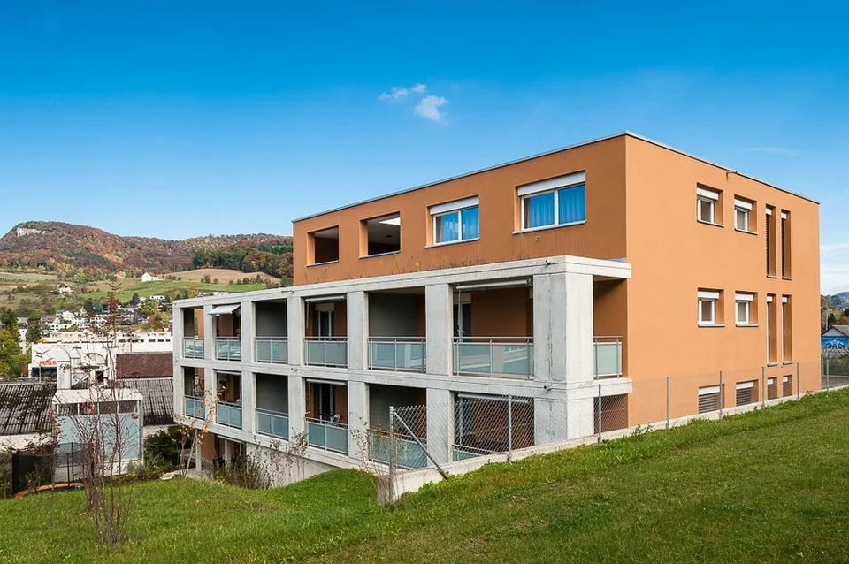 Modern apartment with a green view