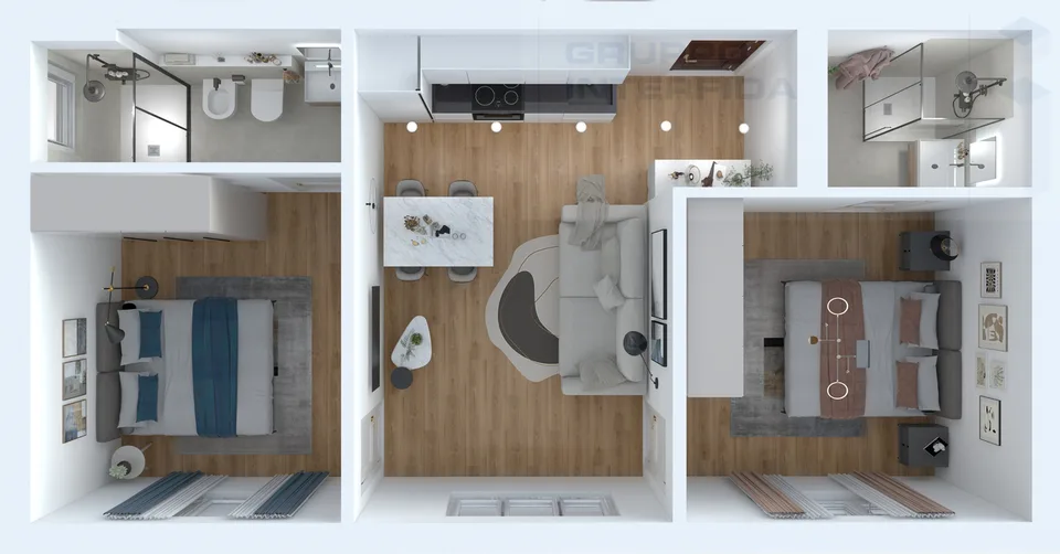 Appartements modernes 3 pièces – photo 8 sur 8