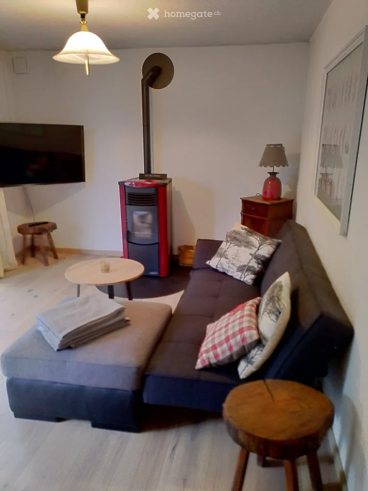 Appartement mit Garten für saisonale Vermietung in Ovronnaz
