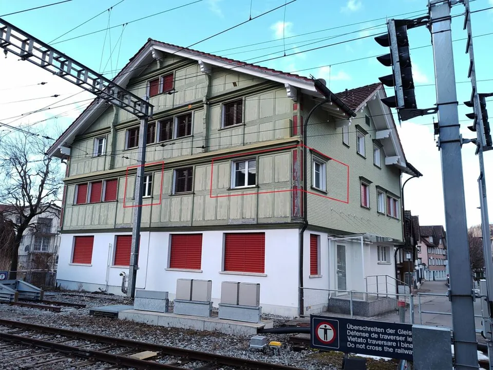 Emplacement idéal Appenzell : Bureau directement à la gare