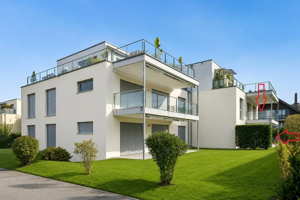 Vivere come in una casa unifamiliare - Bella maisonette di 5,5 locali con posto giardino e balcone a Fahrwangen sul lago di Hallwil
