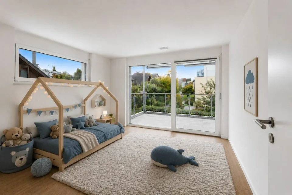 Vivere come in una casa unifamiliare - Bella maisonette di 5,5 locali con posto giardino e balcone a Fahrwangen sul lago di Hallwil – foto 12 di 16