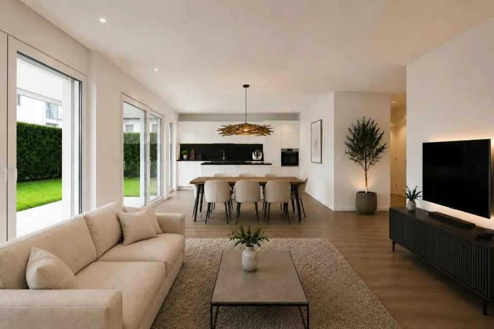 Vivere come in una casa unifamiliare - Bella maisonette di 5,5 locali con posto giardino e balcone a Fahrwangen sul lago di Hallwil