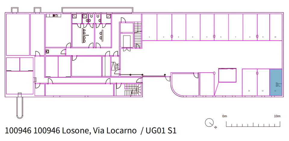 WE 2959 Losone, parcheggio auto