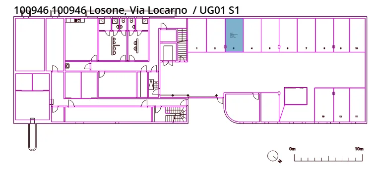 WE 2959 Losone, parcheggio auto