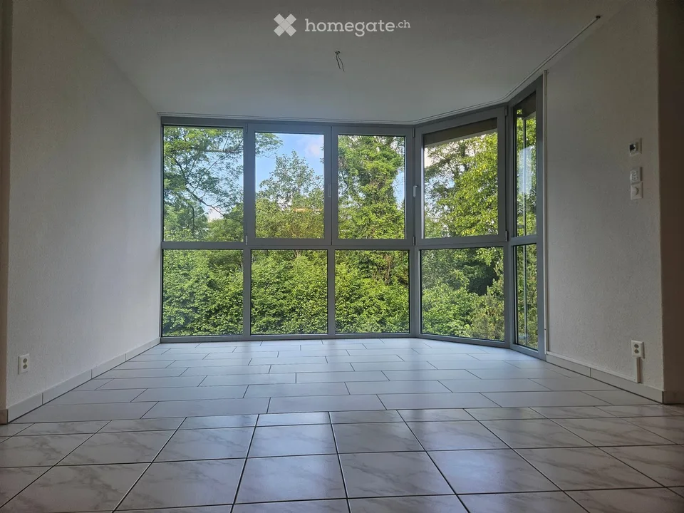 Appartamento luminoso 4.5 locali con balcone e bella vista a Schwarzenbach SG