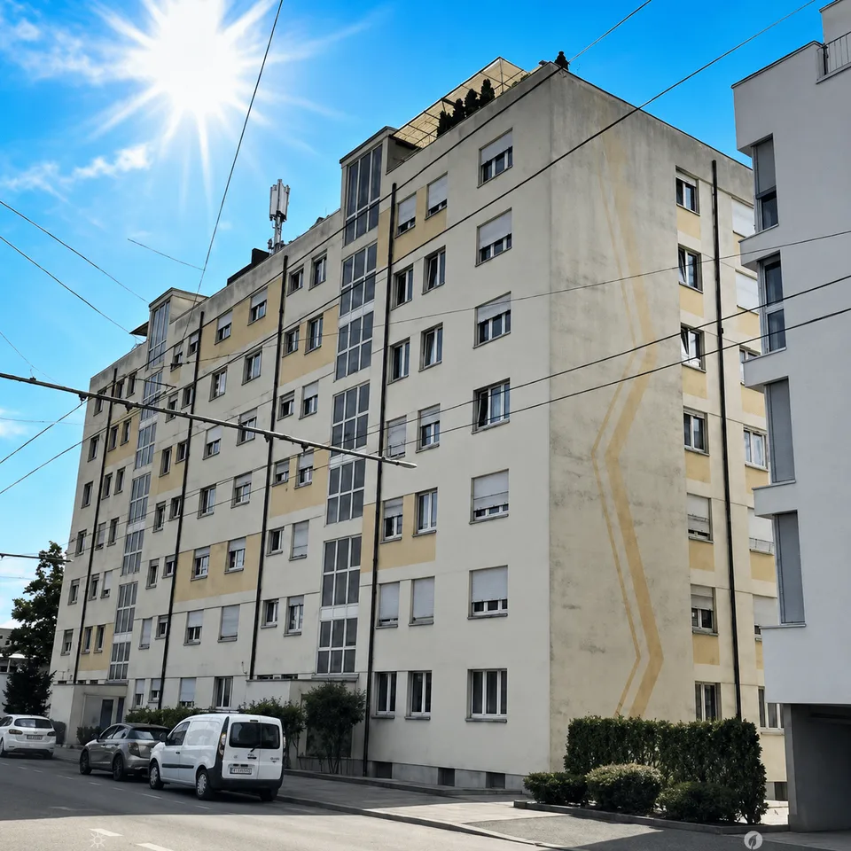 Helle 5.5-Zimmer-Wohnung im 6. OG mit Balkon und Weitblick in Biel