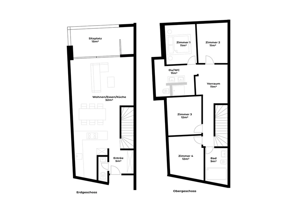 Maison mitoyenne meublée exclusive avec jardin à Lucerne