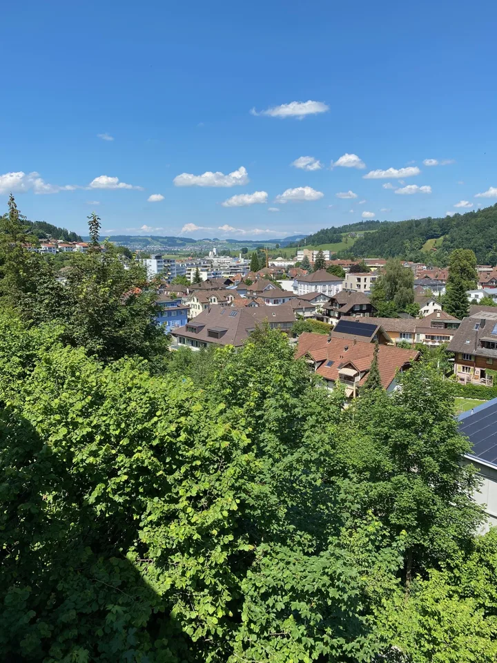 Grosszügige Garten-Wohnung an sonniger und ruhiger Lage in Willisau mit wunderschöner Aussicht