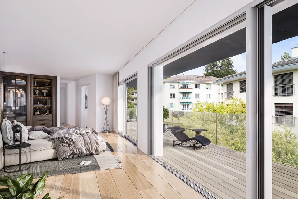 Duplex von Ausnahme mit 4,5 Zimmern und Panoramablick Verkauf nach Plan
