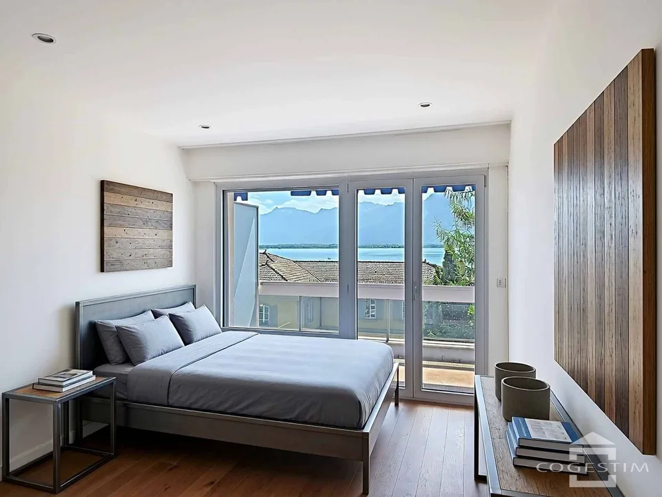 Appartamento con 3.5 locali e bella vista sul lago