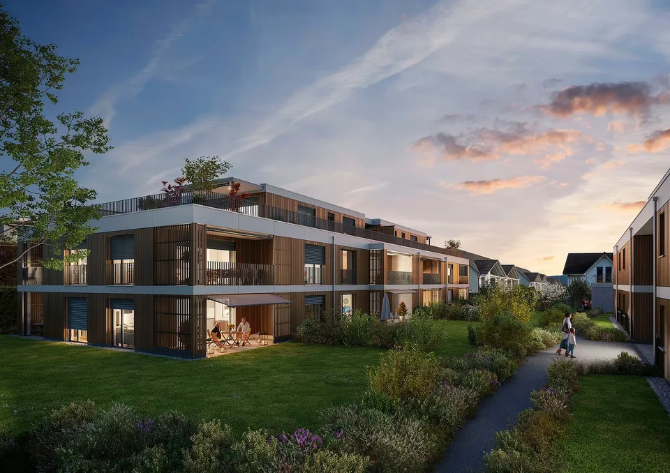 Ultimi appartamenti 3.5 locali con grandi giardini privati nel "Hirsch-Park", Uerkenweg 37 & 39