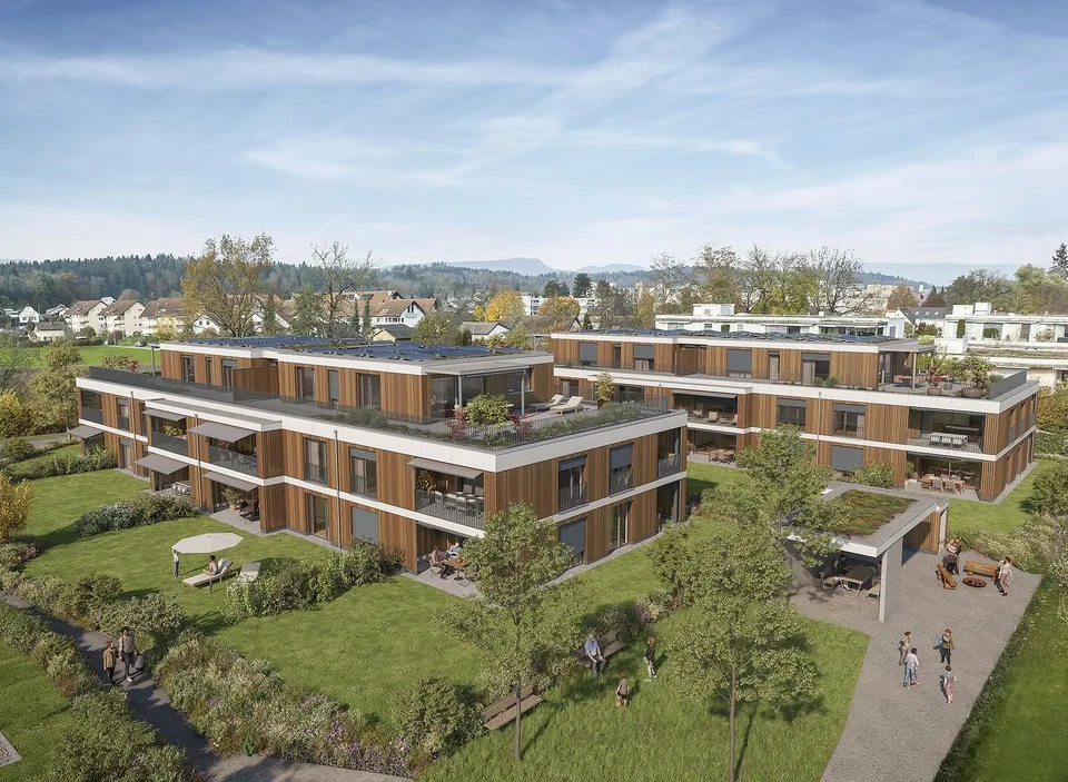 Ultimi appartamenti 3.5 locali con grandi giardini privati nel "Hirsch-Park", Uerkenweg 37 & 39