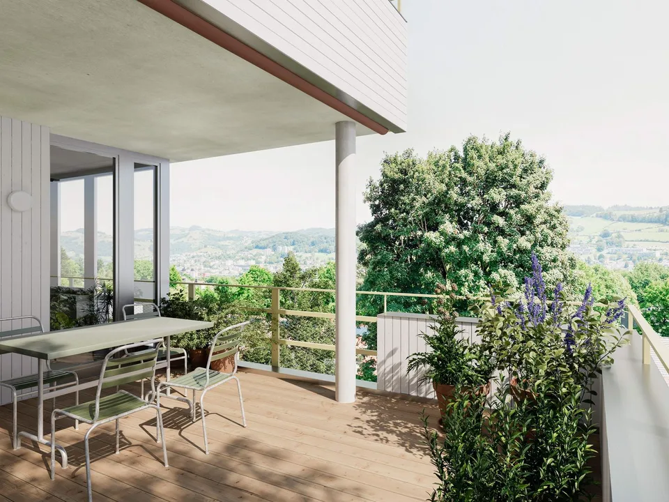 Letzte freie Einheit: 3.5-Zimmer-Neubauwohnung im 1. OG mit grossem Balkon