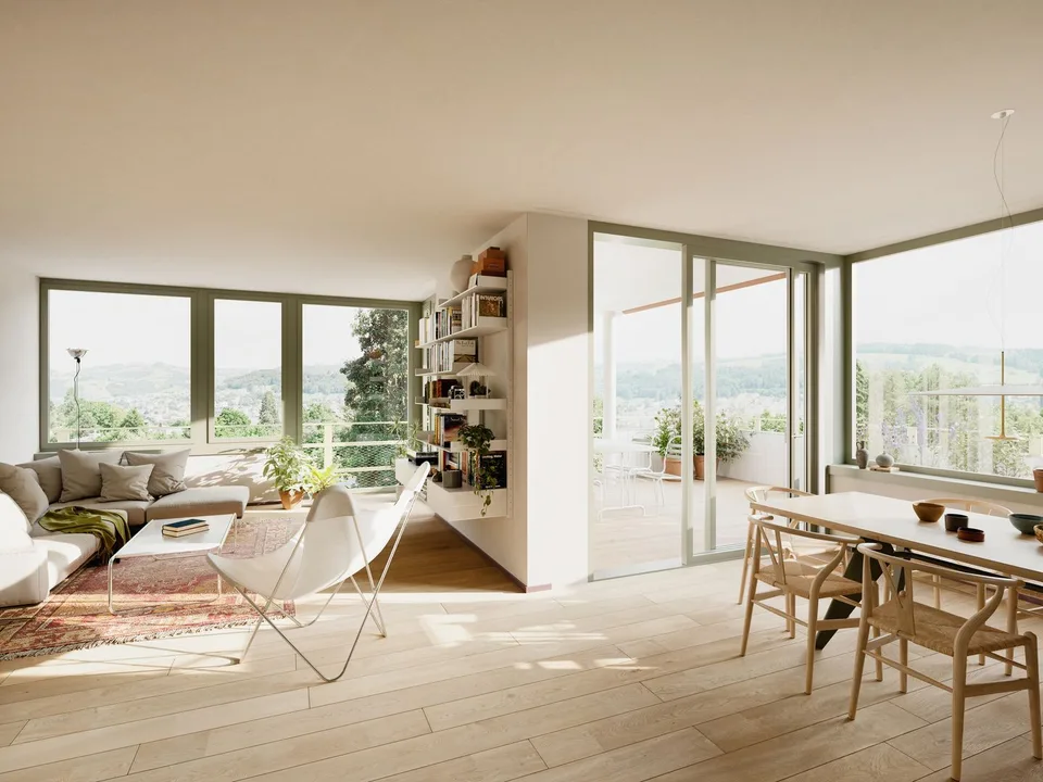 Letzte freie Einheit: 3.5-Zimmer-Neubauwohnung im 1. OG mit grossem Balkon