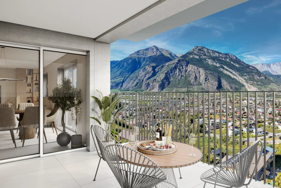 4.5 Zimmer Wohnung in Saxon – Foto 6 von 11