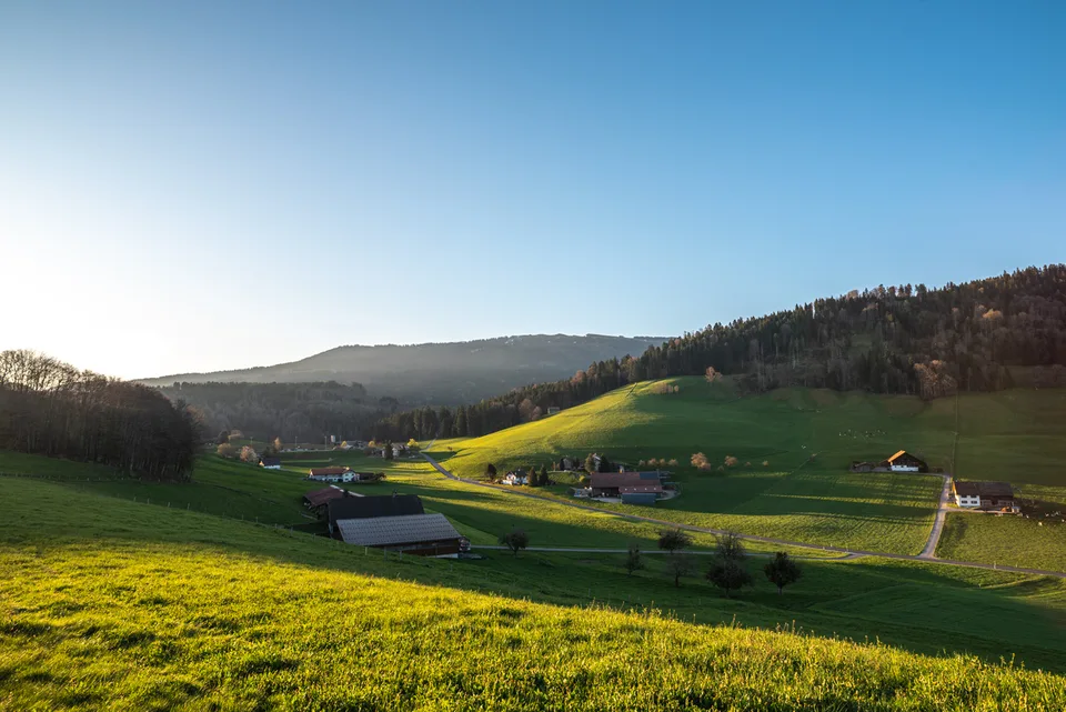 Villa contemporaine, vue imprenable à 20 minutes de Fribourg et Bulle