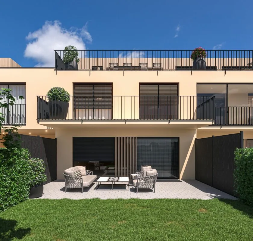 Appartamento giardino moderno 5.5 locali con camera principale, bagno en suite, loggia e balcone