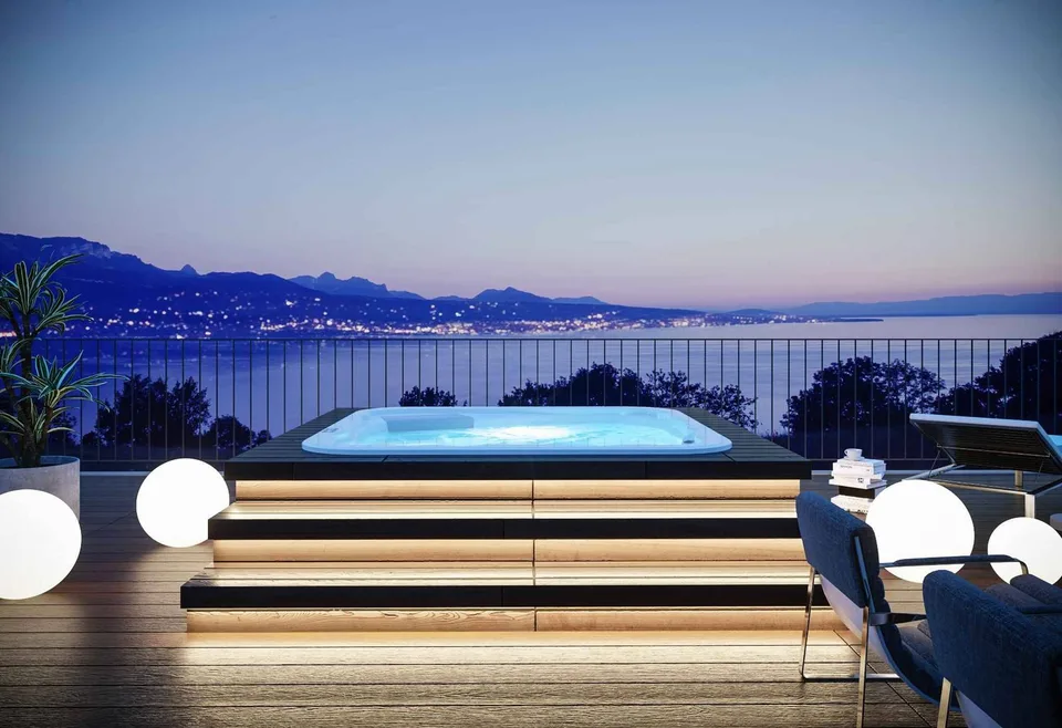 Prächtige neue 5.5-Zimmer-Wohnung im Attikageschoss mit privatem Pool zum Verkauf in Chexbres