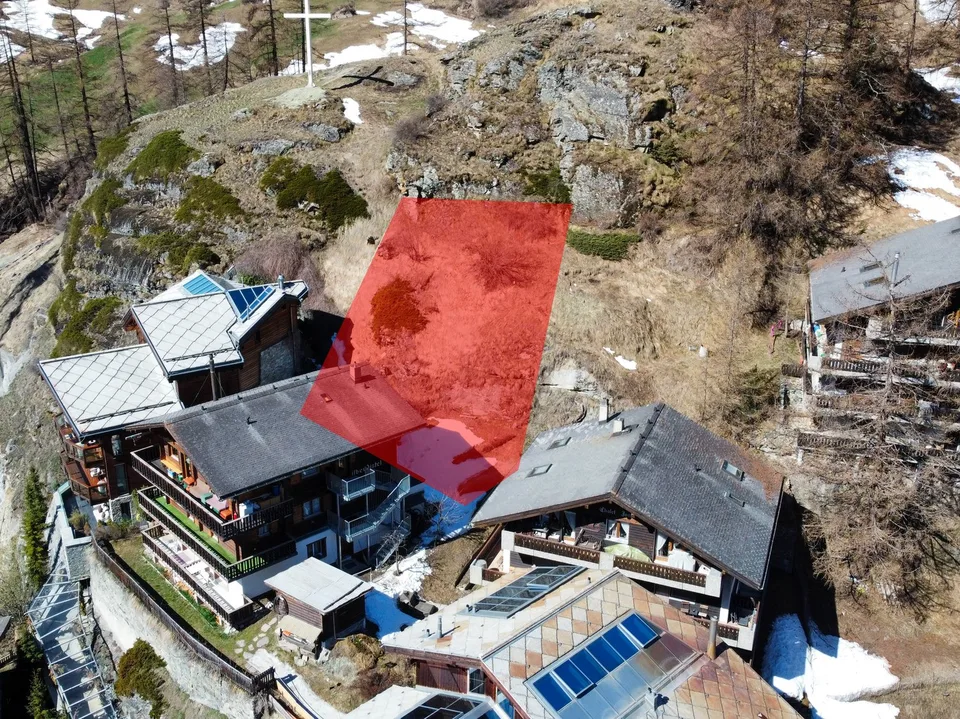 Sonnige Bauparzelle mit Bergsicht in Zermatt