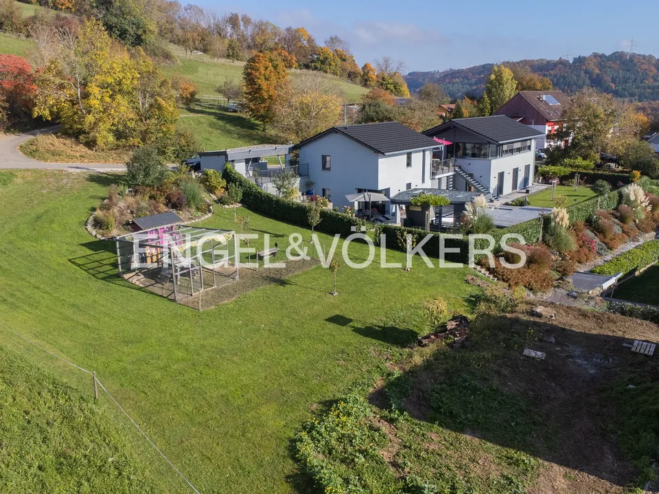 Exklusive Architektenvilla mit Alpenblick an schweizer Grenze