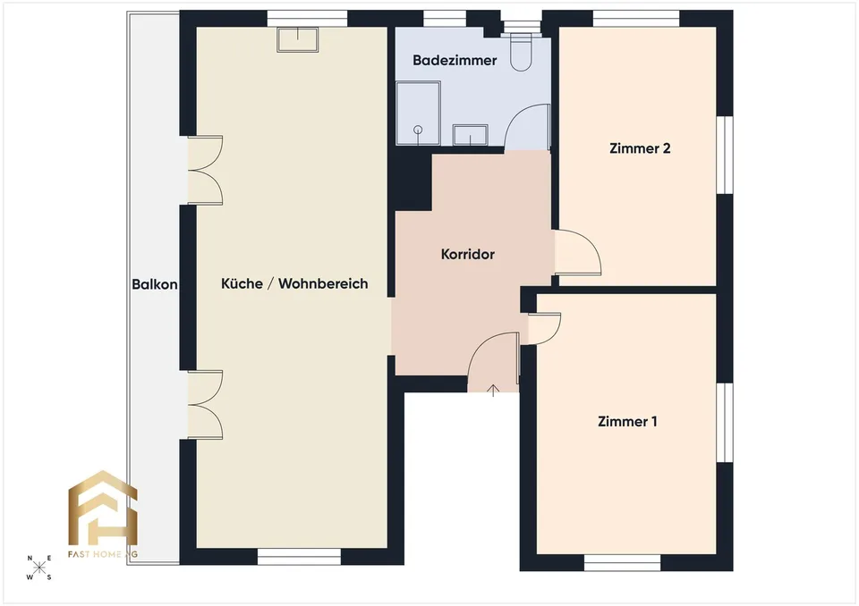 Sonnige 3.5-Zimmerwohnung mit freier Sicht ins Rhonetal – Foto 10 von 13