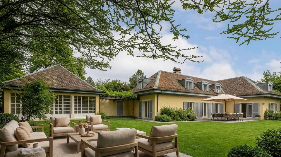 Lausanne: Casa familiare ristrutturata con giardino d'eccezione