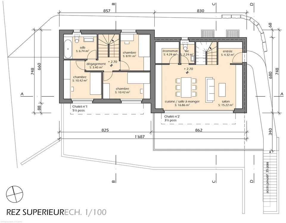 CHALET WOHNEN 5.5 ZIMMER « LA DÉLLÈGE » – Foto 12 von 13