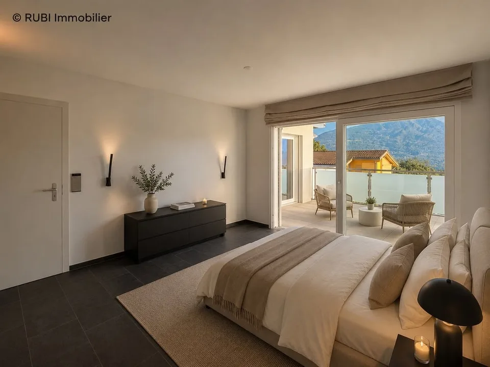 Appartement mit hohem Standard und großer Terrasse sowie Panoramablick