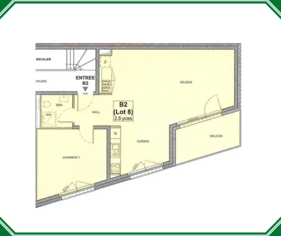Appartement de 2.5 pièces avec balcon – photo 7 sur 7