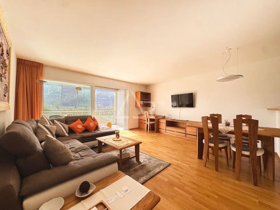 Wohnung 2.5 Zimmer in Saillon-Bad - möbliert verkauft mit Veranda