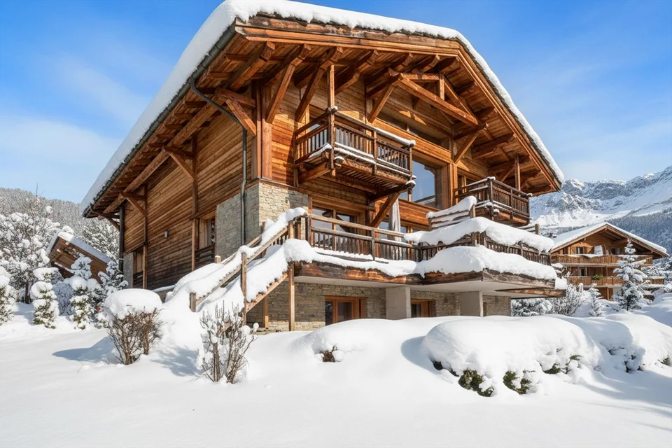 Außergewöhnliche Alpenarchitektur, atemberaubender Blick auf die Berge im Herzen von Villars – Foto 13 von 13