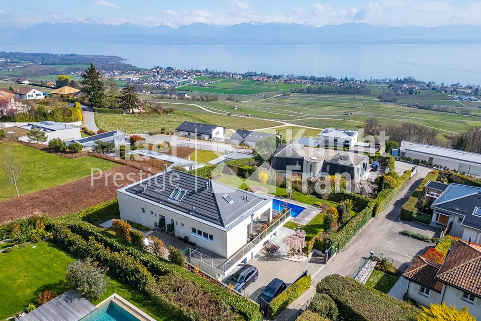 Prächtiges Anwesen mit Panoramablick auf den See und den Mont Blanc