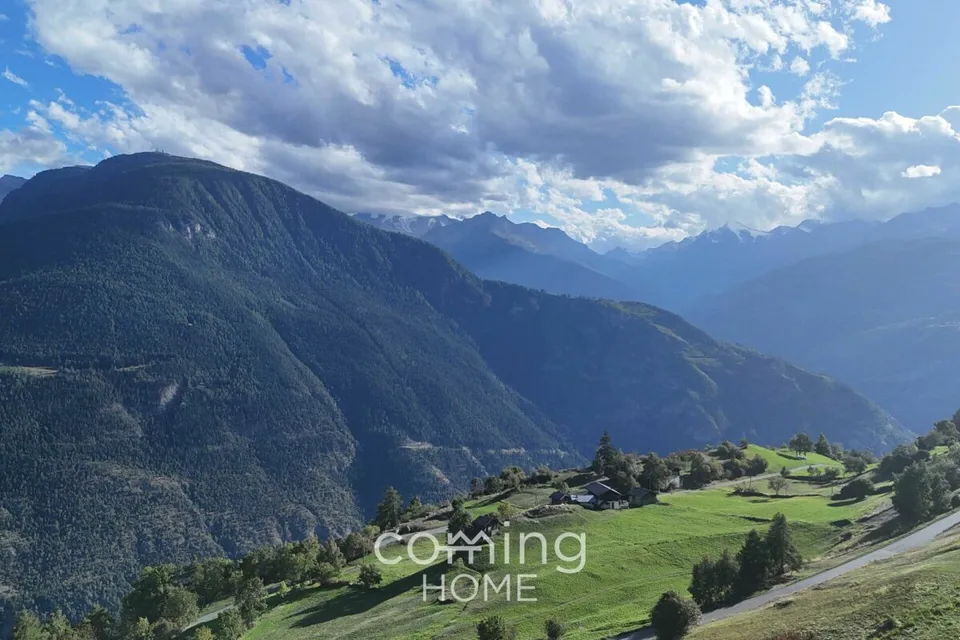 Hoch über dem Rhonetal - Bauparzelle im Salwald mit Ruhe, Natur und Weitblick