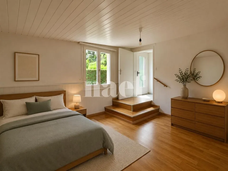 Zweifamilienhaus mit 4,5 Zimmern in Aïre mit Garten und Terrasse