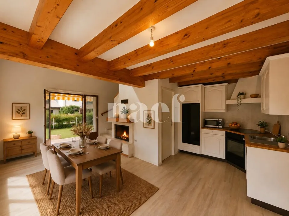 Charmante maison jumelle de 4.5 pièces à Aïre avec jardin et terrasse