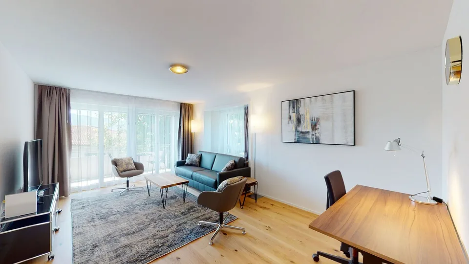 Stilvoll möblierte 2.5-Zimmer-Wohnung mit Balkon in Zürichs begehrtem Stadtteil 6 – Foto 12 von 22