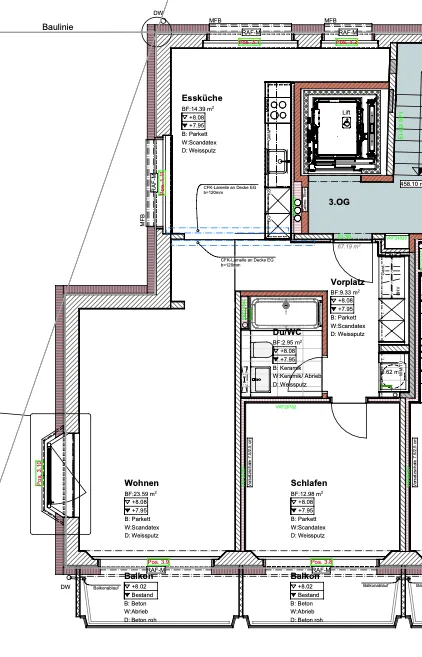 Stilvoll möblierte 2.5-Zimmer-Wohnung mit Balkon in Zürichs begehrtem Stadtteil 6 – Foto 22 von 22