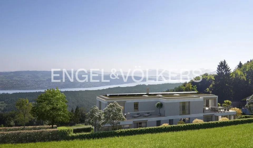 Appartamento esclusivo di 2,5 locali con vista panoramica sul lago di Zurigo, le Alpi