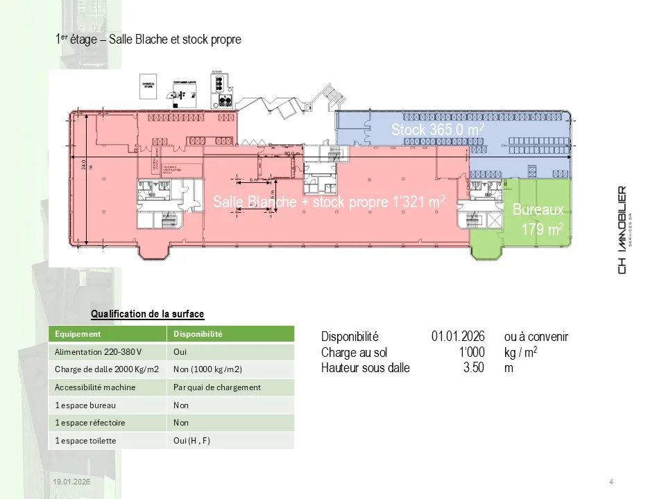 Espace de production propre avec zone d'expédition / conditionnement – photo 28 sur 30