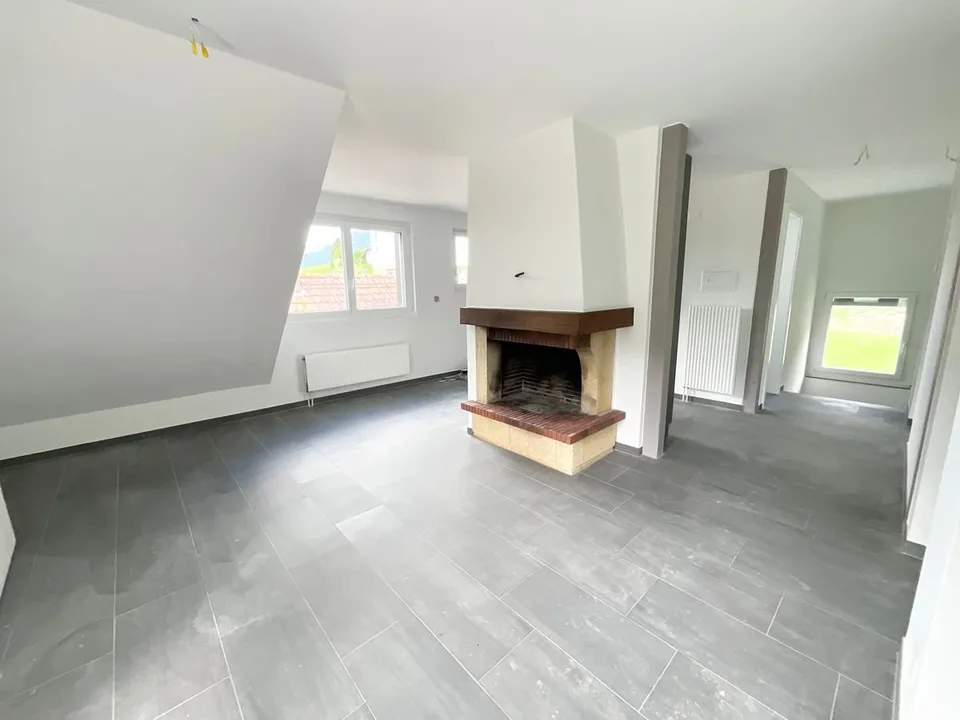 Charmant appartement de 3 pièces avec cheminée et balcon plein sud