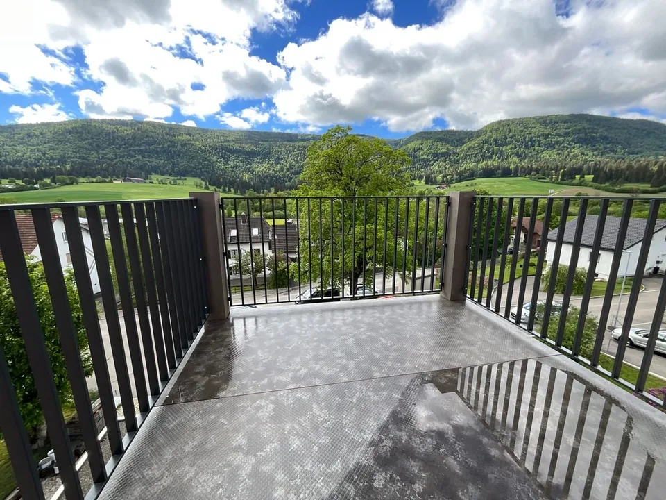 Charmant appartement de 3 pièces avec cheminée et balcon plein sud