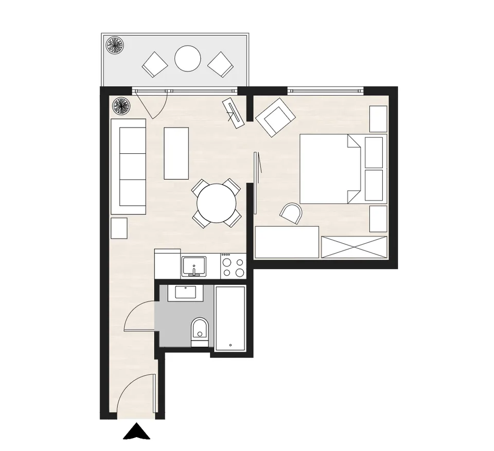 Appartamento moderno arredato e tranquillo di 2,5 locali con balcone a Zurigo Wiedikon – foto 16 di 16