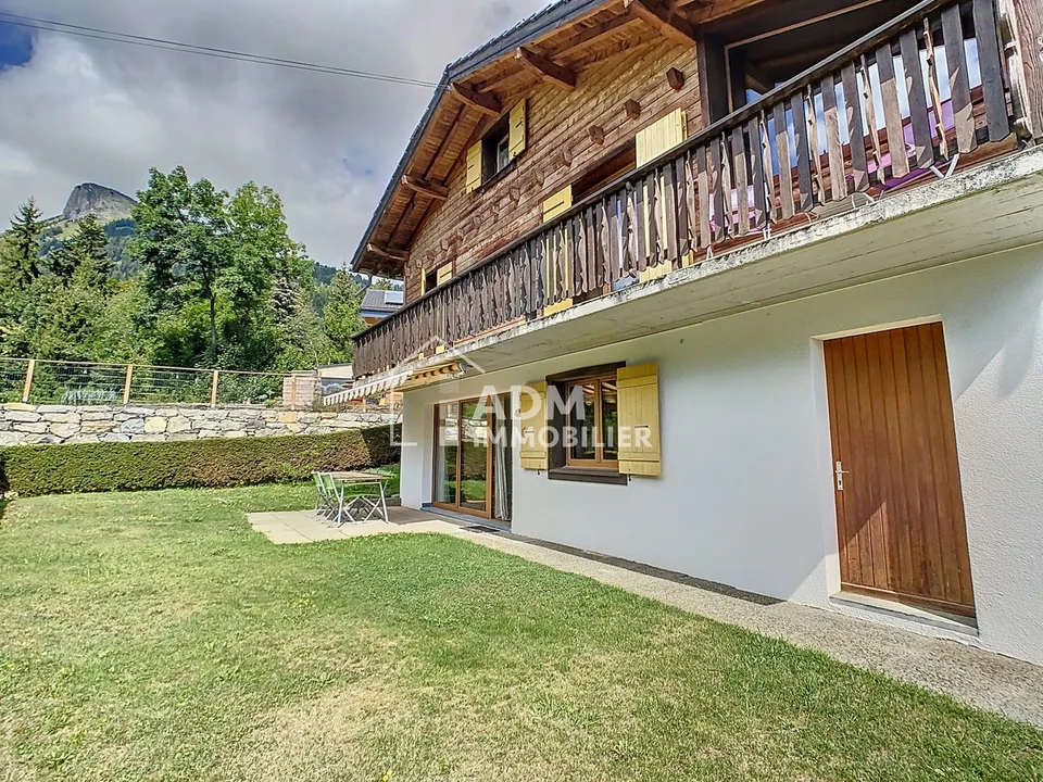 Ovronnaz, appartamento 3.5 locali al piano terra di un chalet con giardino